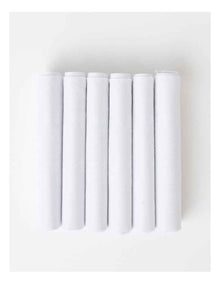 Handkerchiefs 6 Pack in White