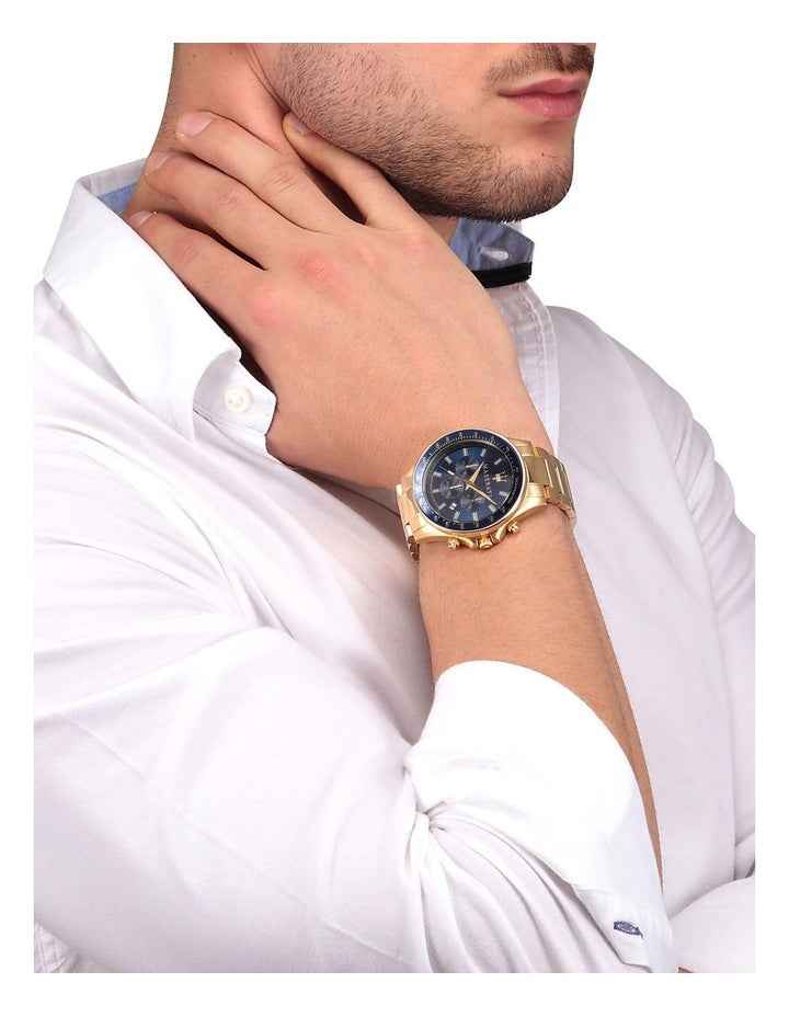 Sfida Chrono 44mm Gold Bracelet Watch R8873640008