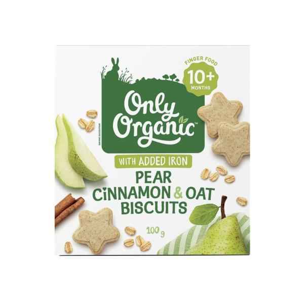 Pear & Cinnamon Oat Biscuits 10 Months+
