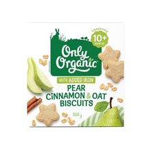 ONLY ORGANIC PEAR & CINNAMON OAT BISCUITS 10 MONTHS+ 100G