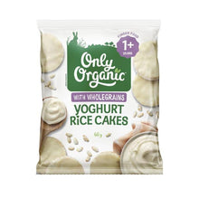 ONLY ORGANIC YOGHURT RICE CAKES 1 YEAR+ 60G