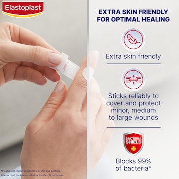 Elastoplast Sensitive Assorted White Plasters For Wound Protection 40 pack