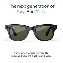 Ray-Ban | Meta Wayfarer Gen 2 AI Glasses (Shiny Black/Green)