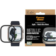 PanzerGlass Metal Frame Screen Protector for Apple Watch Ultra 2/3 49mm (Black)