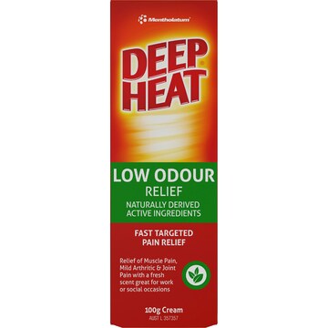 Mentholatum Low Odour Deep Heat Relief 100g