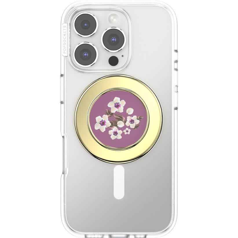 Popsockets PopGrip MagSafe (Enamel Floral Mauve)