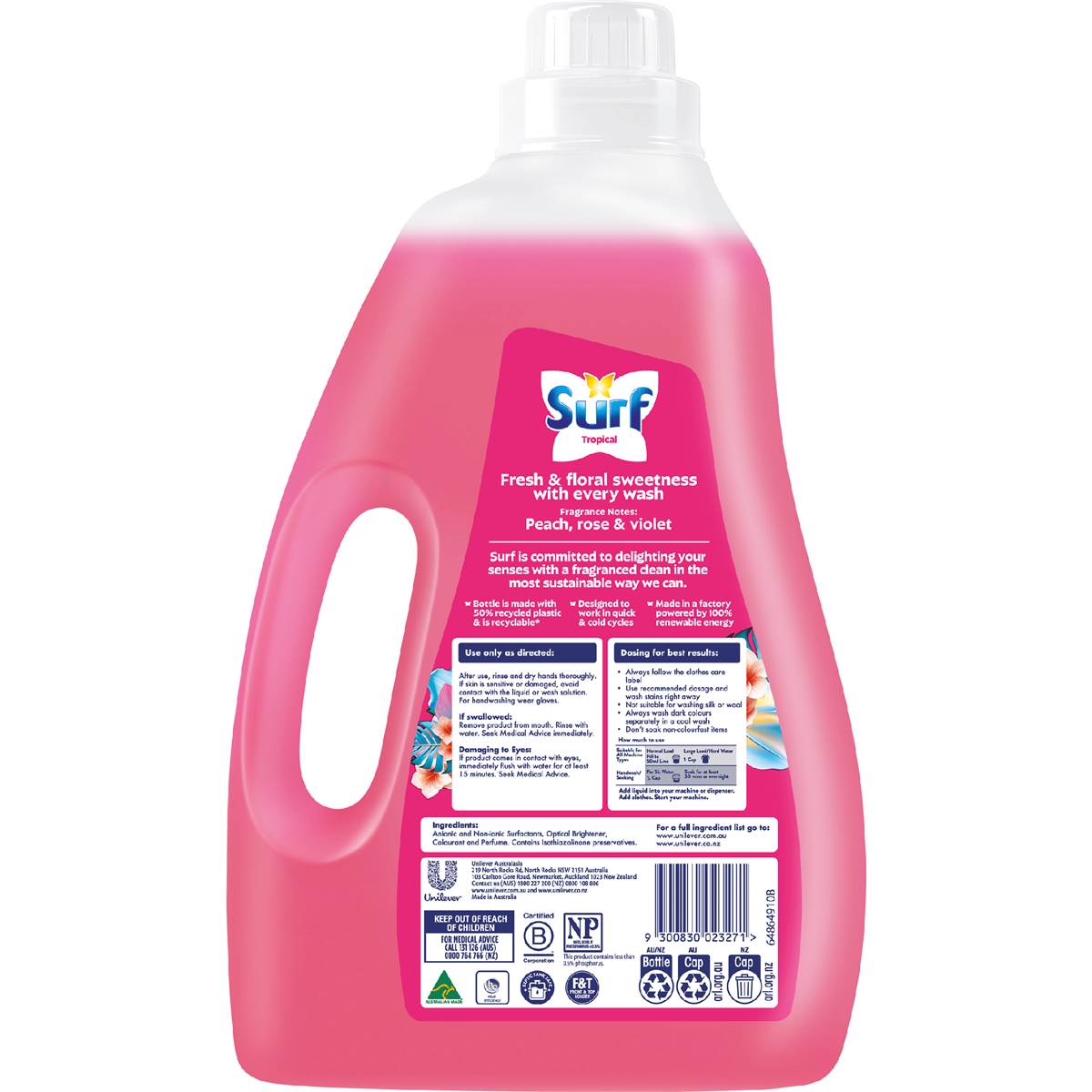 Surf Washing Liquid Tropical Lily 40 Washes 2 l
