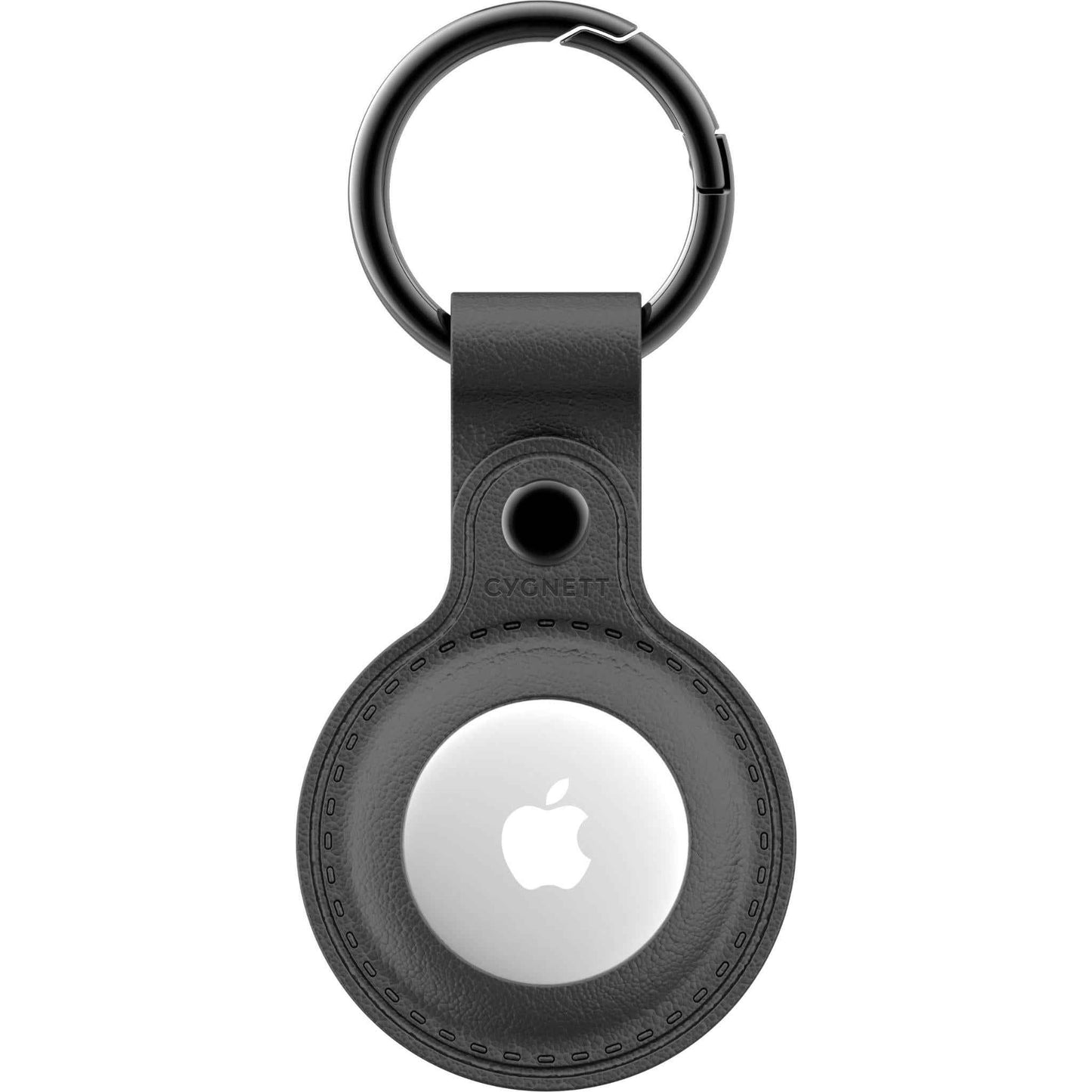 Cygnett StyleTrack Leather AirTag Case (Black)