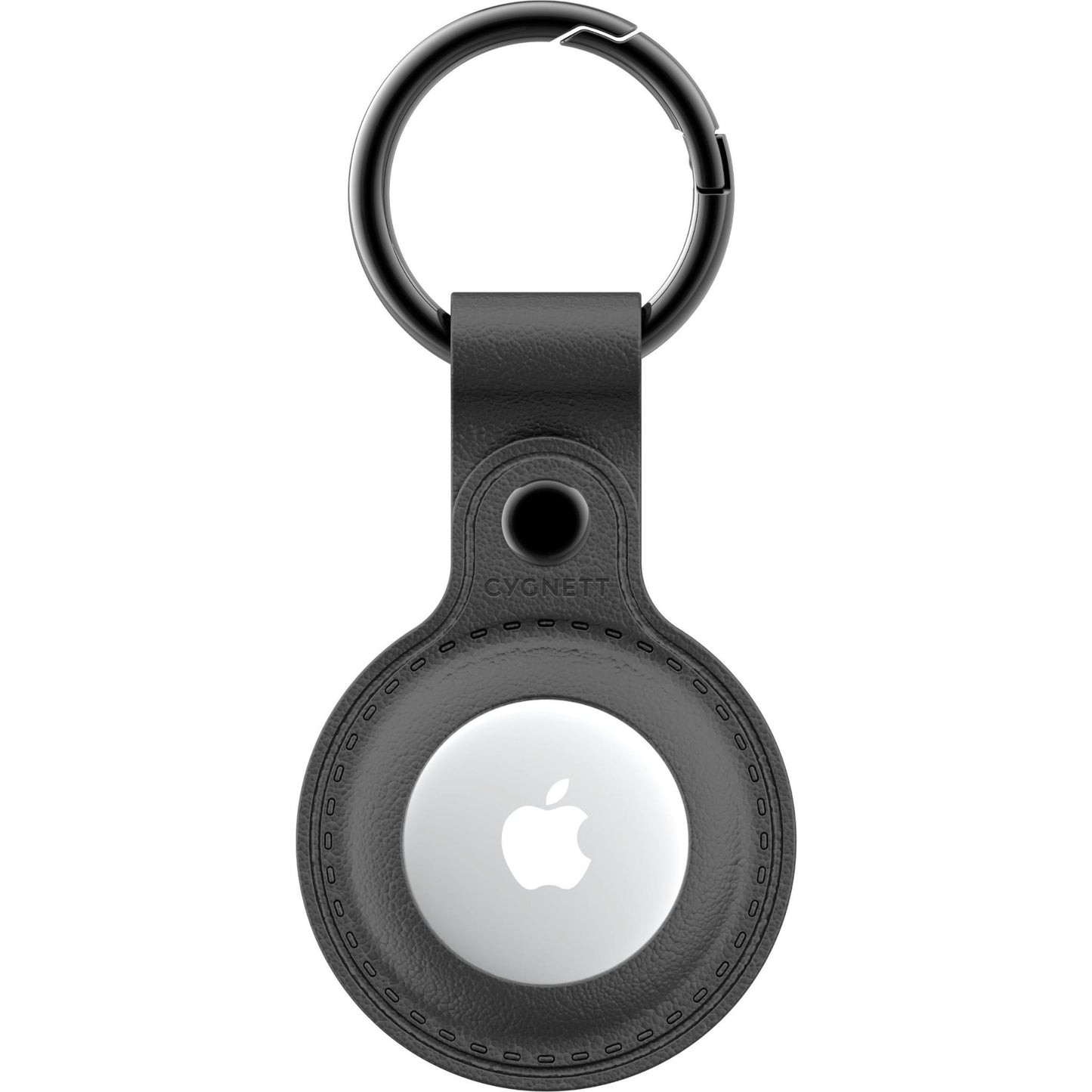 Cygnett StyleTrack Leather AirTag Case (Black)
