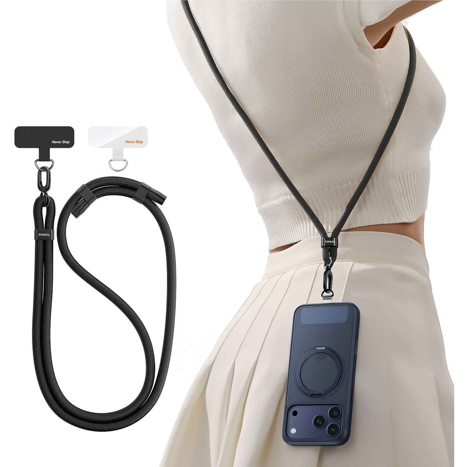 Torras LoopGo Flex  Crossbody Phone Strap (Black)