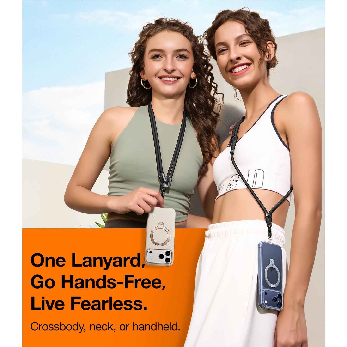 Torras LoopGo Flex  Crossbody Phone Strap (Black)