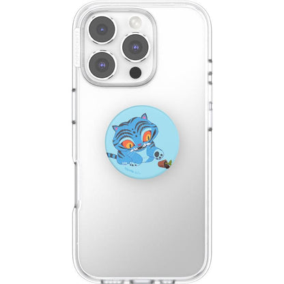 KPop Demon Hunters x PopSockets PopTop Adhesive and Chain Lite (Derpy Tiger)