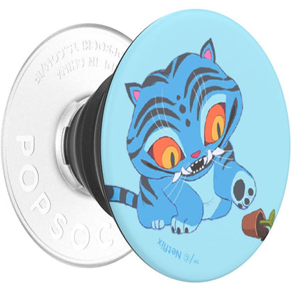 KPop Demon Hunters x PopSockets PopTop Adhesive and Chain Lite (Derpy Tiger)