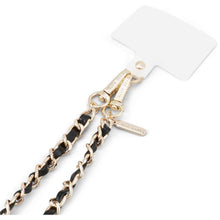 Case-Mate Crossbody Phone Strap (Gold Chain/Black Leather)