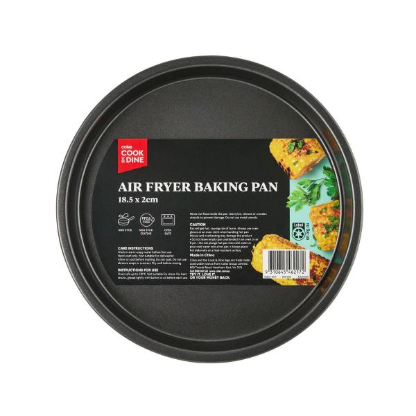 COOK & DINE AIR FRYER BAKING PAN 18.5 CM