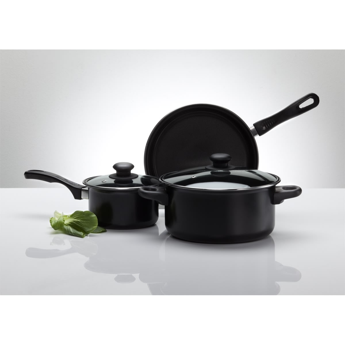3 Piece Non-Stick Carbon Steel Cookware Set