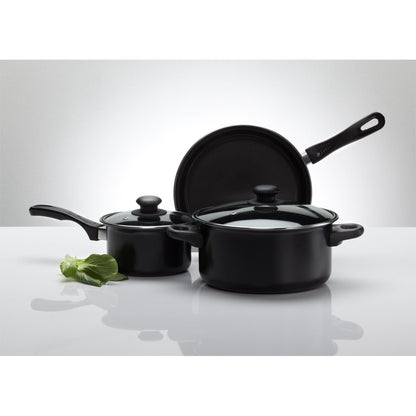 3 Piece Non-Stick Carbon Steel Cookware Set