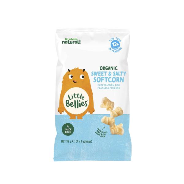 LITTLE BELLIES ORGANIC SWEET & SALTY SOFTCORN 32G