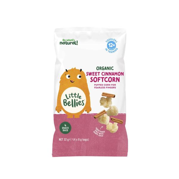 LITTLE BELLIES ORGANIC SWEET CINNAMON SOFTCORN 32G