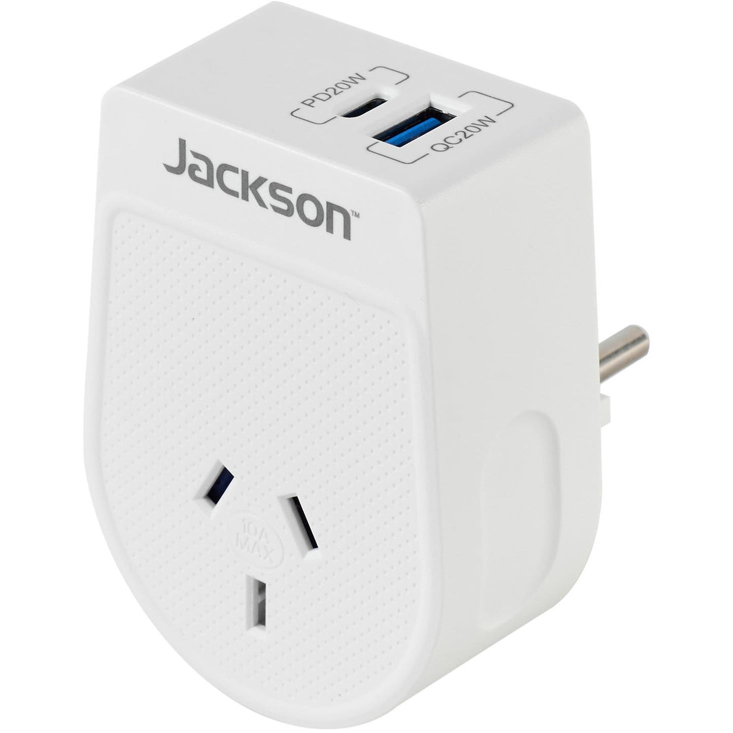 Jackson MOVE Rapid Charge PD20W USB-C/A Outbound Travel Adaptor