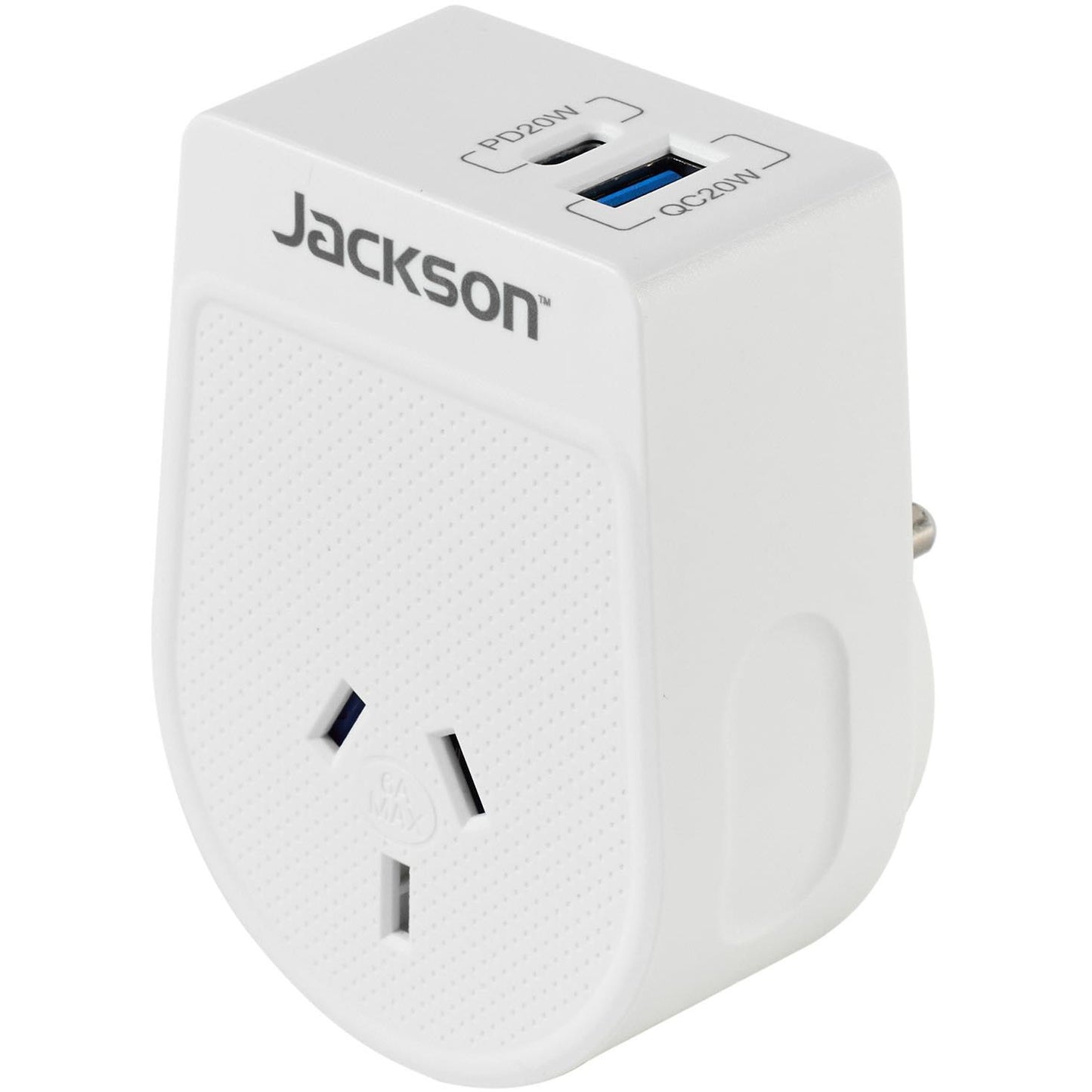 Jackson MOVE Rapid Charge PD20W USB-C/A Outbound Travel Adaptor
