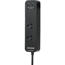 Jackson Rapid Charge 30W USB-C Compact 2 Outlet Powerboard (Black)