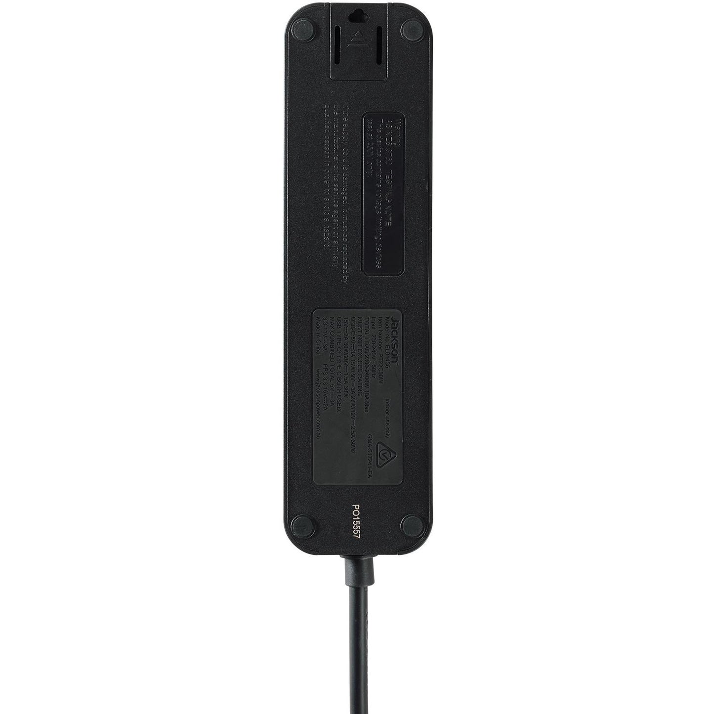 Jackson Rapid Charge 30W USB-C Compact 2 Outlet Powerboard (Black)