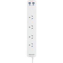 Jackson Rapid Charge 20W USB-A & USB-C 4 Outlet Powerboard (White)