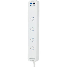 Jackson Rapid Charge 20W USB-A & USB-C 4 Outlet Powerboard (White)