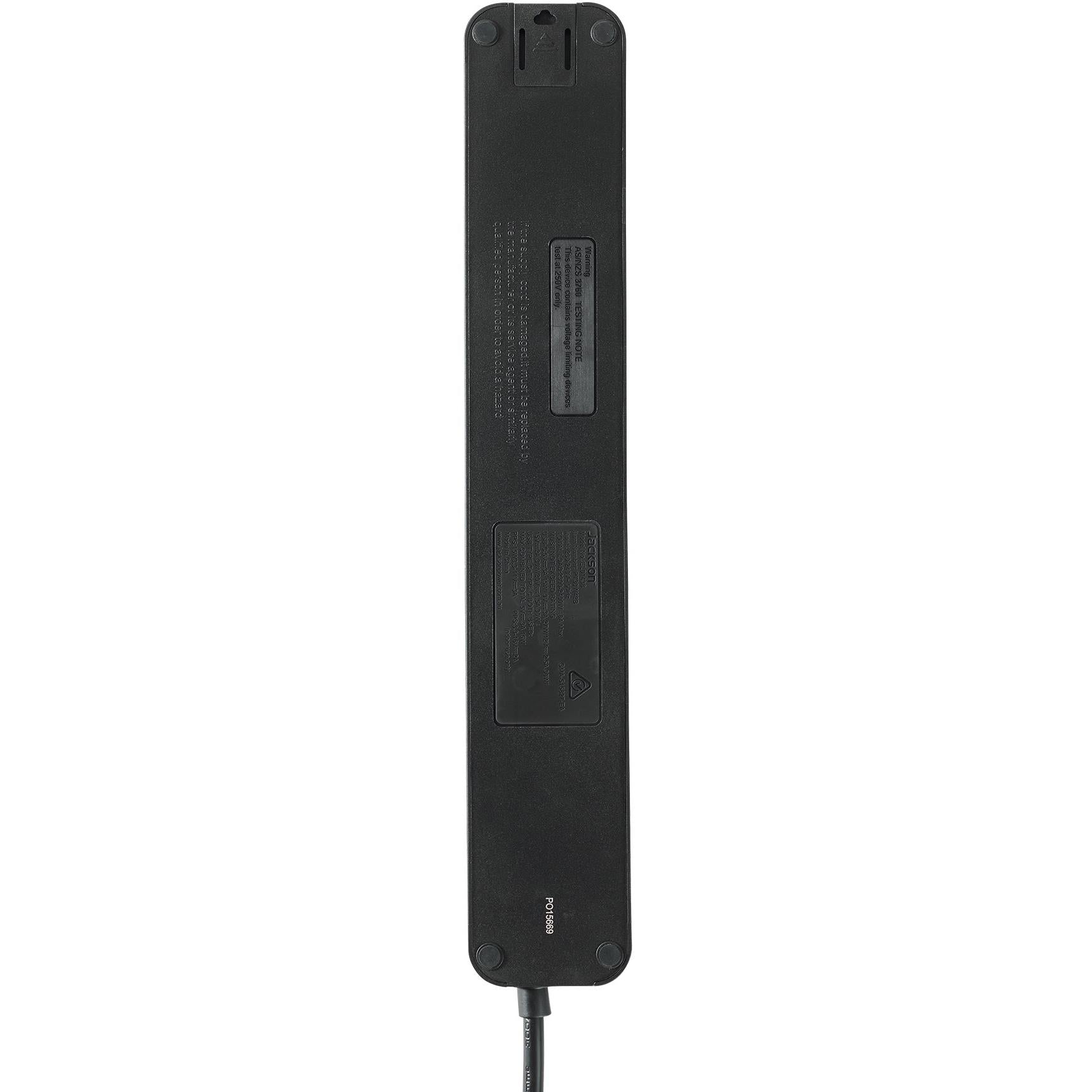 Jackson Rapid Charge 30W Dual USB-C 4 Outlet Powerboard (Black)