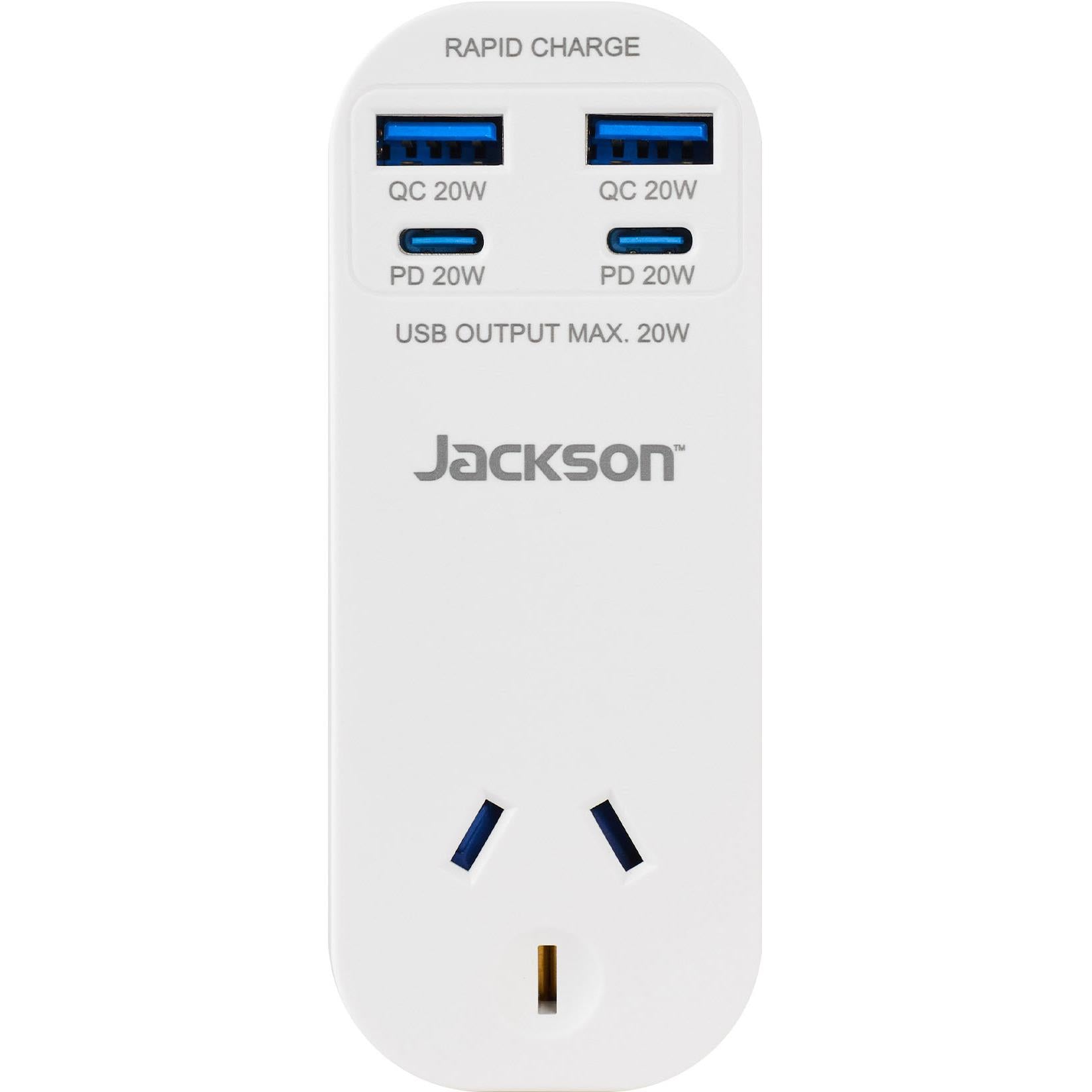 Jackson Rapid Charge PD20W USB-C / USB-A Wall Adaptor