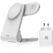 STM Charge Tree Magnetic Qi2 3-in-1 Portable Wireless Charging Stand (White)