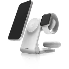 STM Charge Tree Magnetic Qi2 3-in-1 Portable Wireless Charging Stand (White)