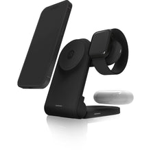STM Charge Tree Magnetic Qi2 3-in-1 Portable Wireless Charging Stand (Black)