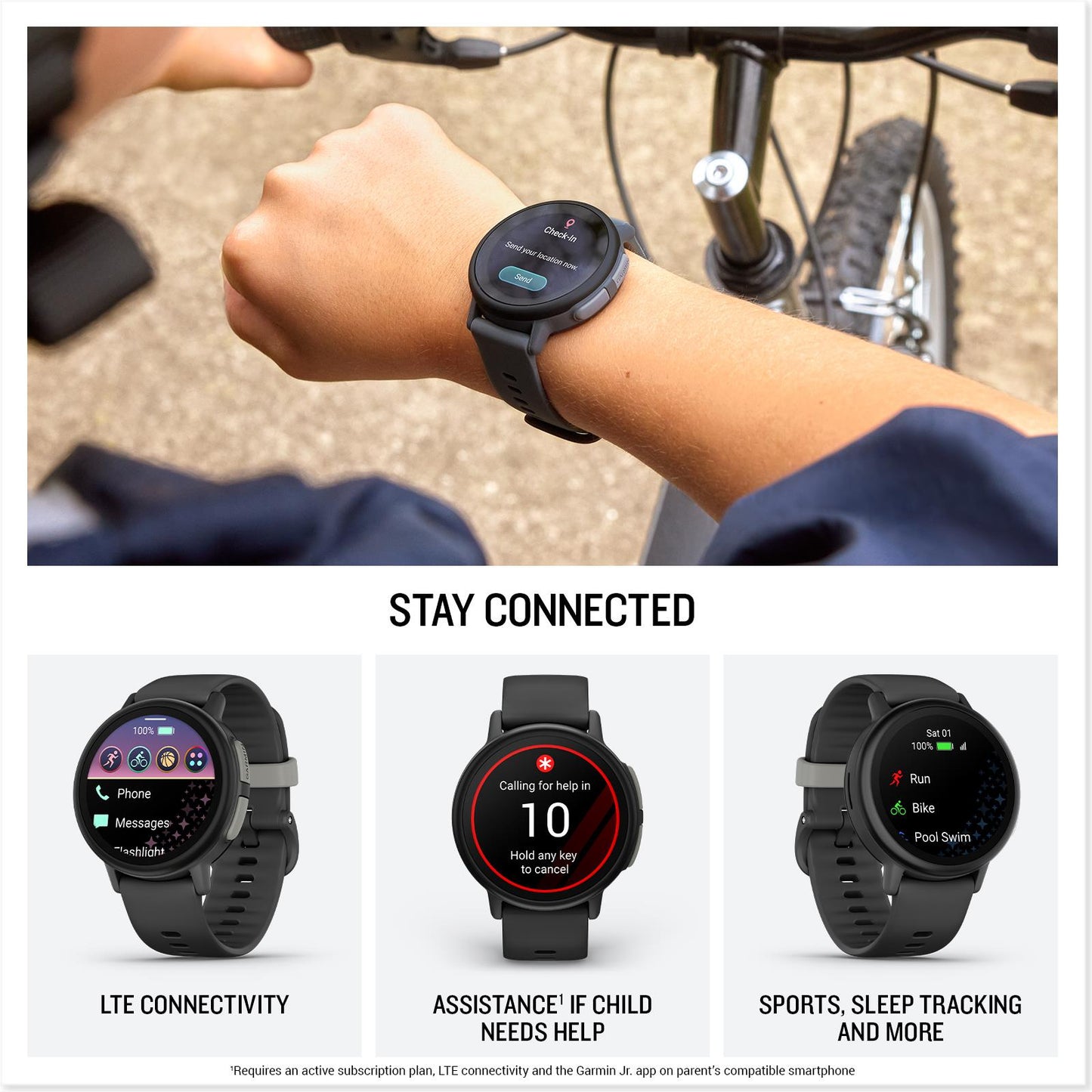 Garmin Bounce 2 Kids Smartwatch (Slate Grey)