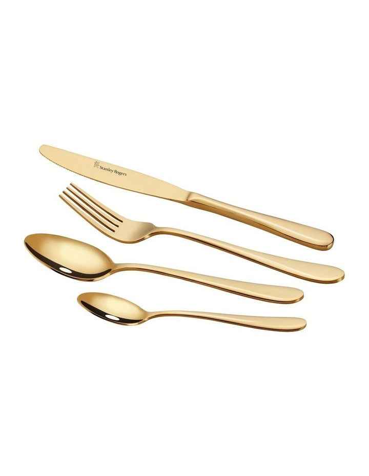 Albany Cutlery Set 24 Piece in Gold