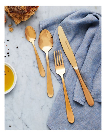Albany Cutlery Set 24 Piece in Gold