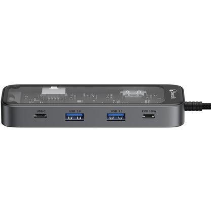 Bonelk Vision Long-Life USB-C to 8-in-1 Multiport Hub (SG/Clear)