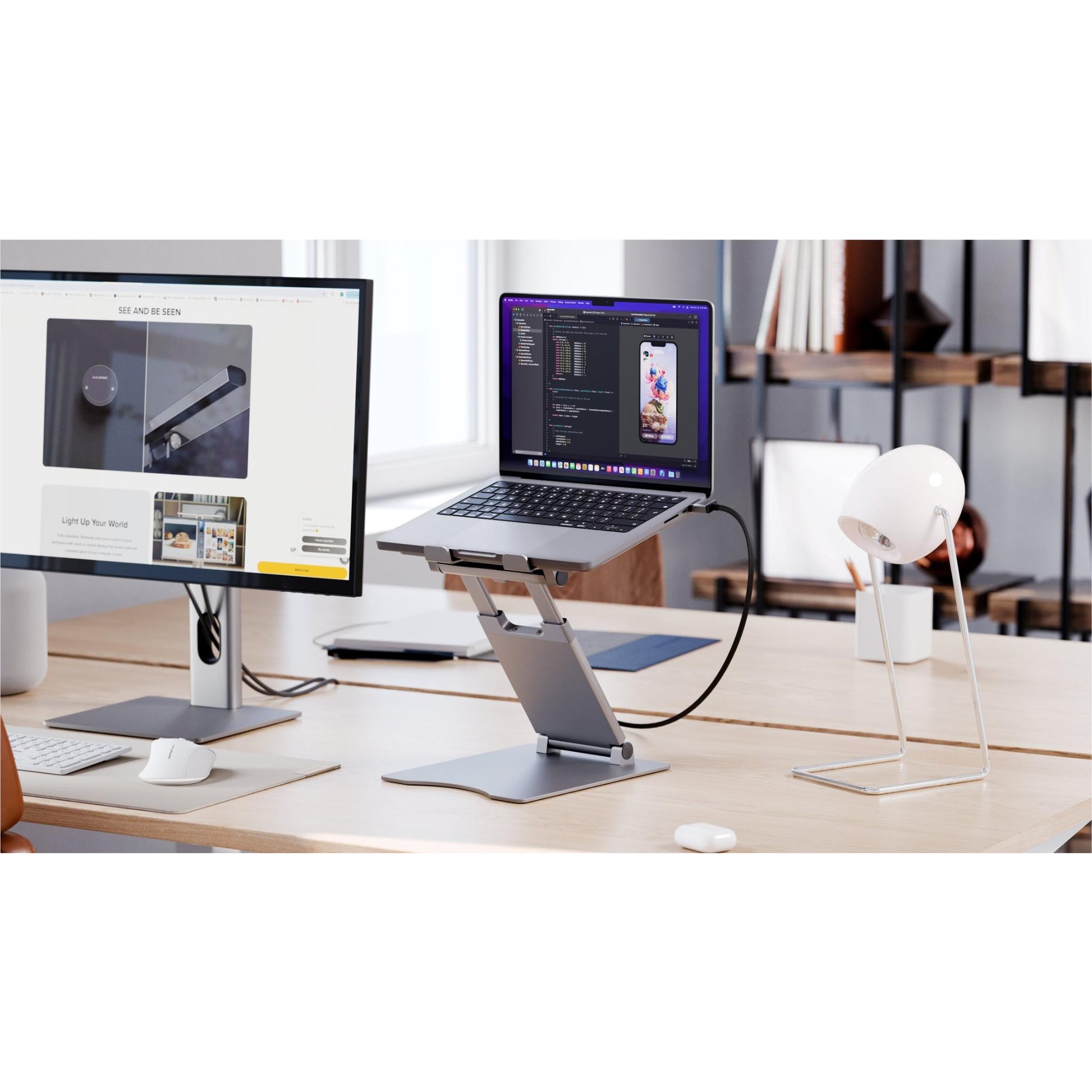 Alogic Elite Plus Laptop Stand (Silver)