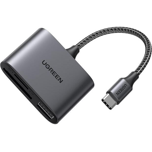 Ugreen USB-C3.0 Card Reader(SD/TF3.0+USB-A2.0) Card Reader
