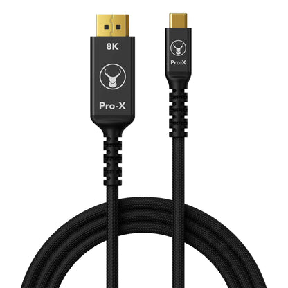 Bonelk Pro-X Long-Life USB-C to DisplayPort Cable, 8k 60Hz 1.5 (Black)
