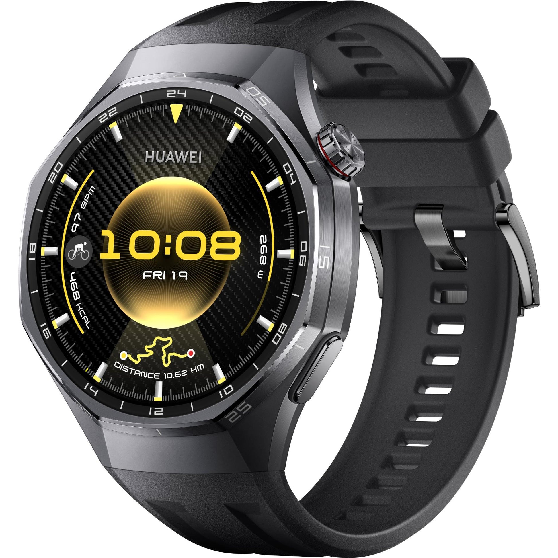 Huawei Watch GT 6 Pro 46mm (Black Fluoroelastomer Strap)