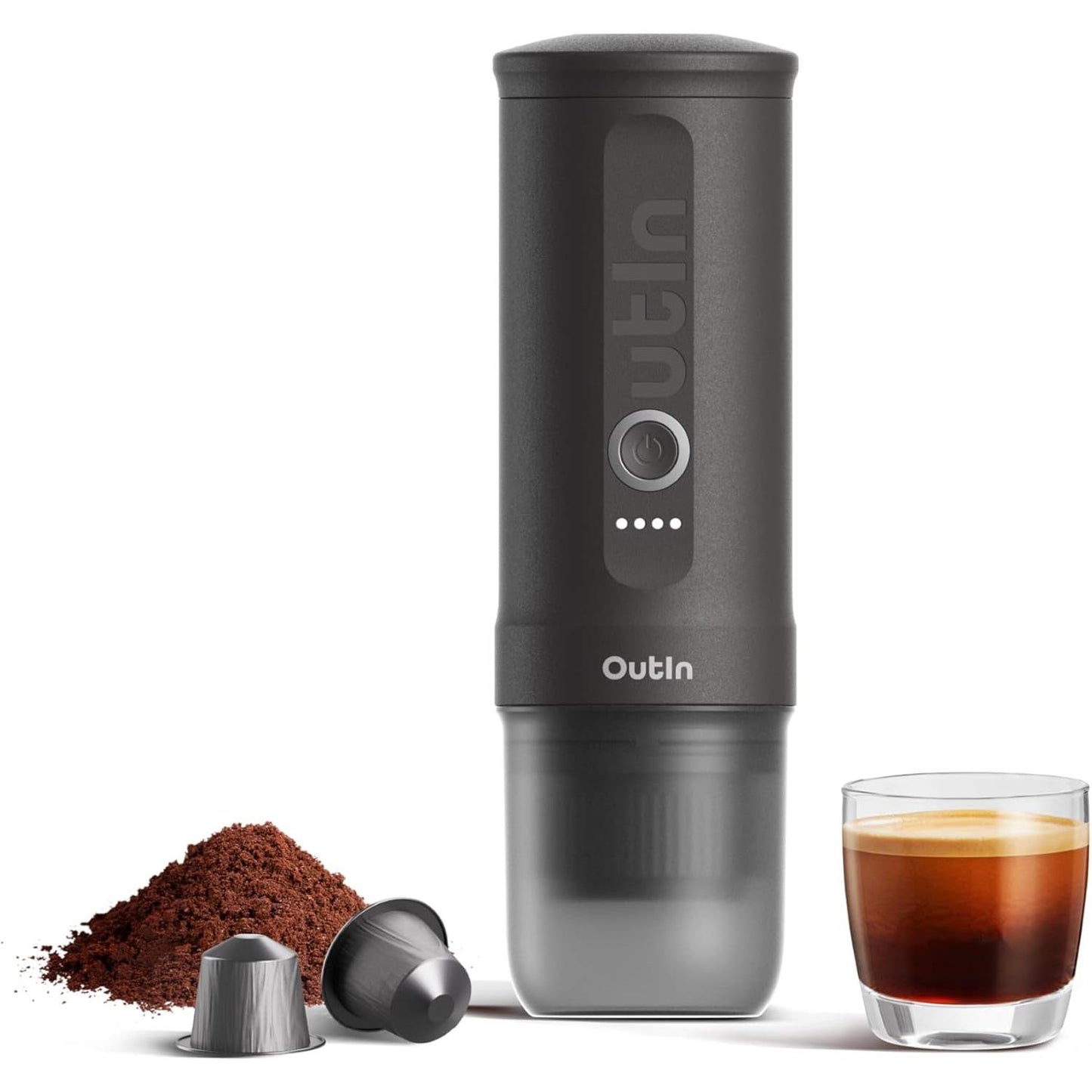 Outin Nano Portable Espresso Maker (Space Grey)