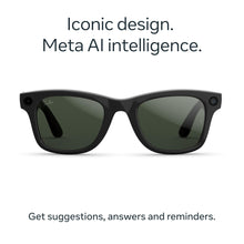 Ray-Ban | Meta Wayfarer Large Gen 2 AI Glasses (Shiny Black/Transitions Green Graphite)