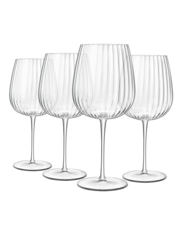 Optica Gin Burgundy 750ml 4 Pack in Clear