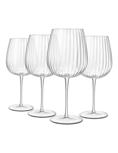 Optica Gin Burgundy 750ml 4 Pack in Clear