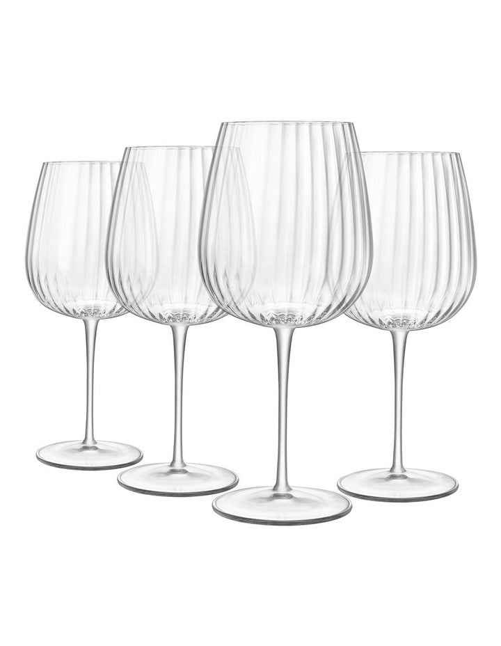 Optica Gin Burgundy 750ml 4 Pack in Clear