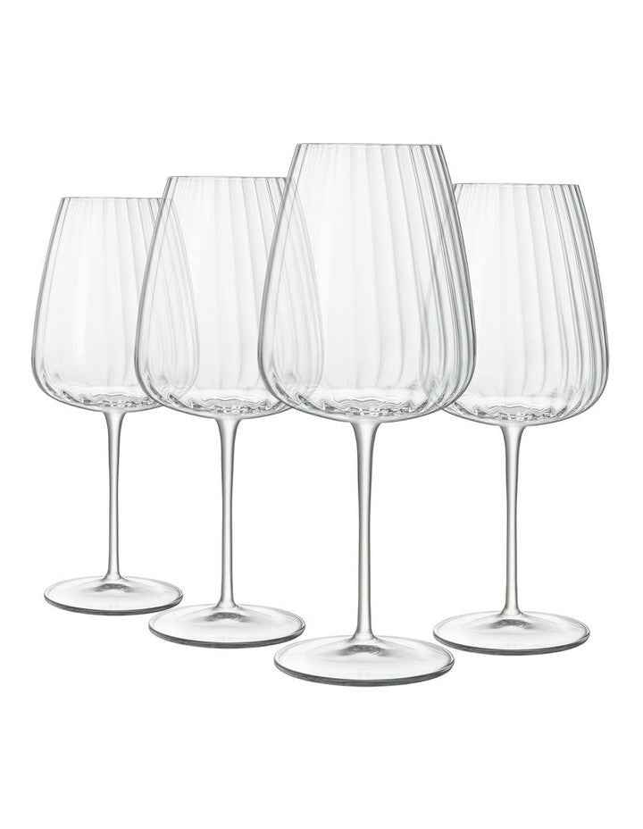Optica Bordeaux 700ml 4 Pack in Clear