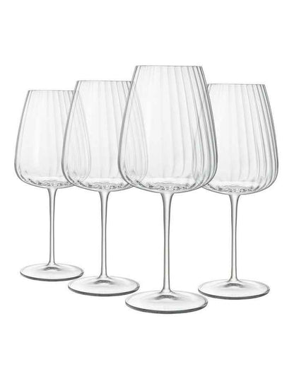 Optica Bordeaux 700ml 4 Pack in Clear