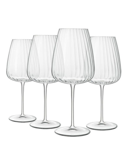 Optica Bordeaux 700ml 4 Pack in Clear